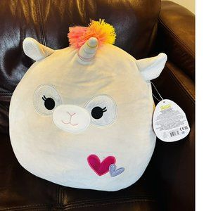 NWT Squishmallow 12" Kate The Llamacorn  Plush - Official Kellytoy